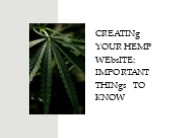 Creating Your Hemp Website: Important Things to Know