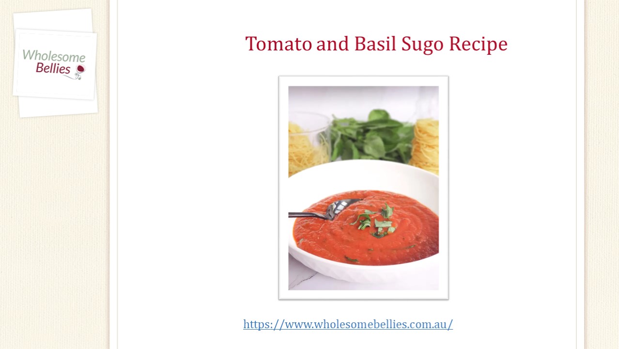 Tomato and Basil Sugo Recipe