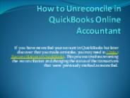 Undo a Client's Reconciliation in QuickBooks Online Accountant