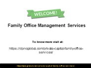 Family Office Management Services