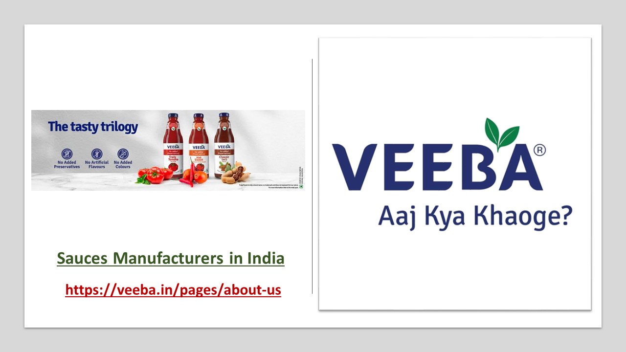 PPT Sauces Manufacturers in India PowerPoint presentation free to