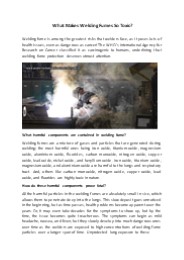 What Makes Welding Fumes So Toxic?