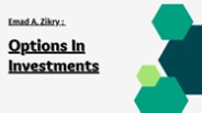 Emad A. Zikry :  Options In Investments