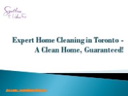 Expert Home Cleaning in Toronto