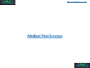 Medical Paid Surveys
