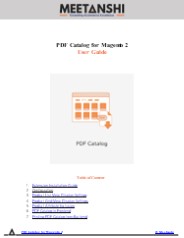 Magento 2 PDF Catalog