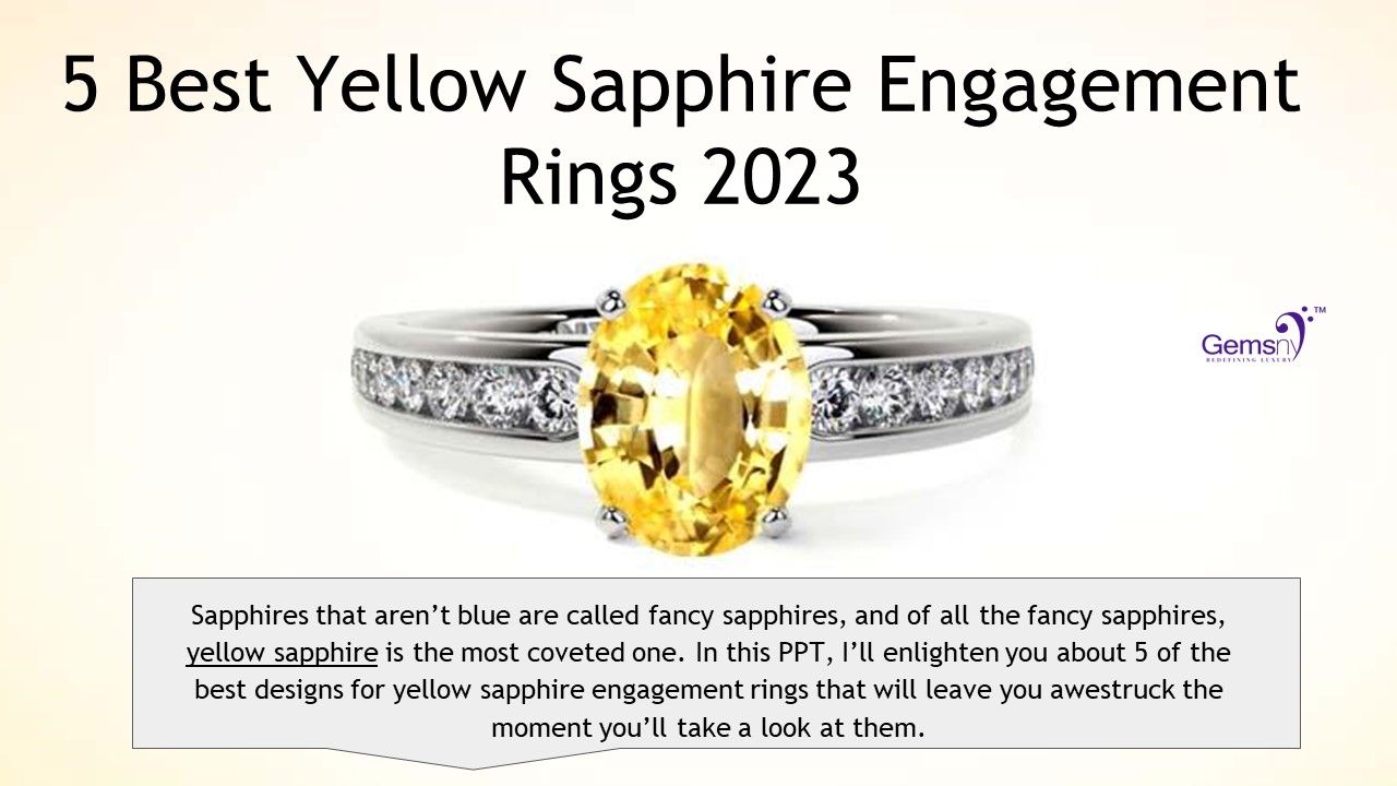 5 Best Yellow Sapphire Engagement Rings 2023
