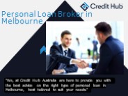 Personal Loan Broker in Melbourne