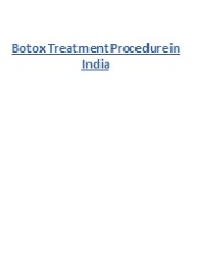 Botox Treatment Procedure in India