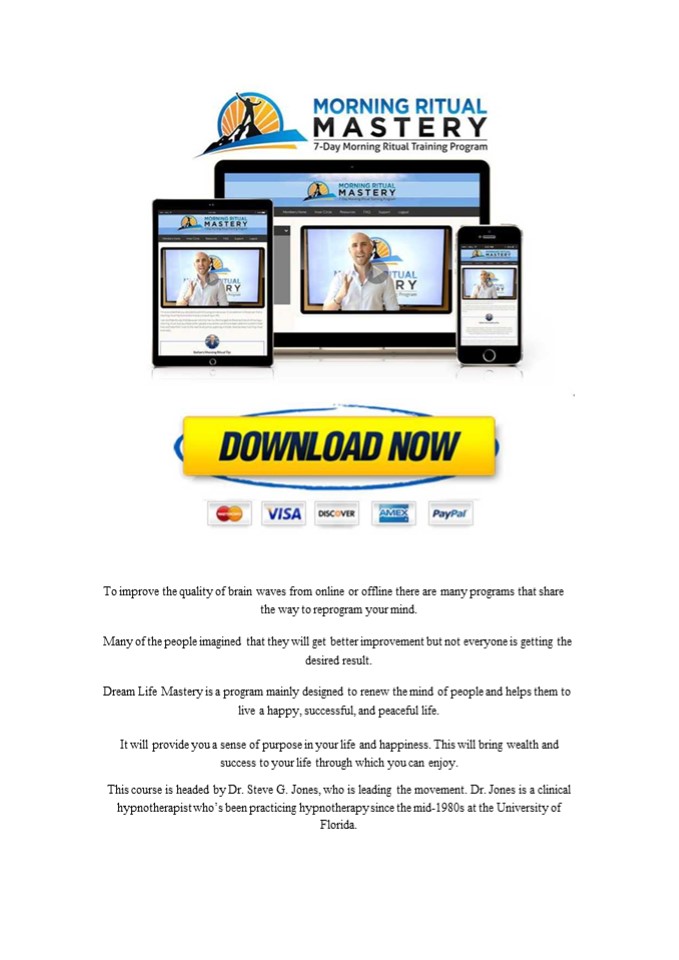 Dream Life Mastery – Dr. Steve G. Jones - NLP Course (1)