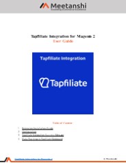 Magento 2 Tapfiliate Integration