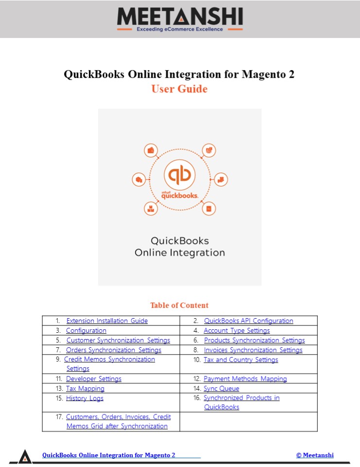 Magento 2 QuickBooks Online Integration