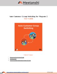 Magento 2 Auto Customer Group Switching