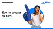 Exam Tips for CPA