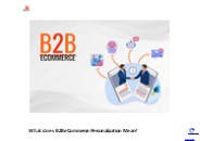 What does B2B eCommerce Personalization Mean?