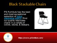 Black Stackable Chairs 3