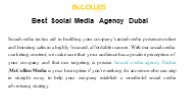 Best Social Media Agency Dubai