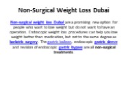 Non-Surgical Weight Loss Dubai