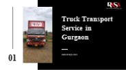 Best Truck Transport Service in Gurgaon