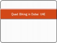 Quad Biking in Dubai UAE