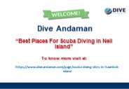 Best Places For Scuba Diving in Neil Island