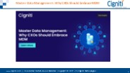 Master Data Management: Why CXOs Should Embrace MDM