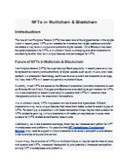 NFT Development in Blockchain & Multichain