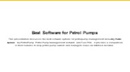 Why software for petrol pump is used ?