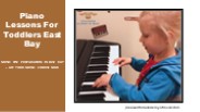 Piano Lessons For Toddlers East Bay