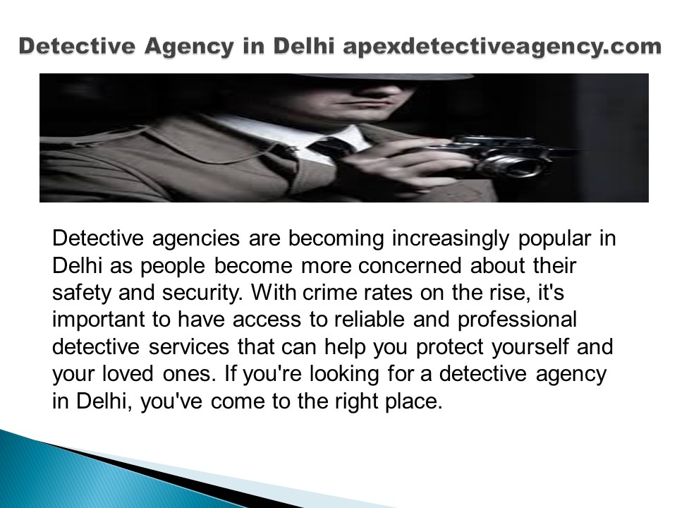 Private Detective Agency in Delhi