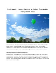 Eco-Friendly Helium Balloons in Dubai.pdf