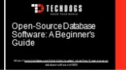 Open-Source Database Software: A Beginner's Guide