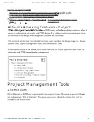 Altiums Amazing Features – Project Management Tools