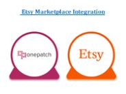 Etsy Marketplace Integration | Etsy Product Listing and Inventory Management | OnePatch