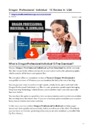 Dragon Professional Individual 15
