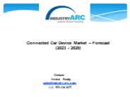 Connected Car Device Market - Forecast (2023 - 2028)