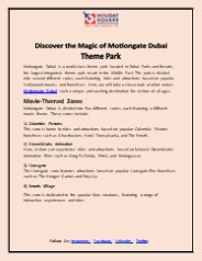 Discover the Magic of Motiongate Dubai Theme Park