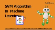 SVM Algorithm In Machine Learning
