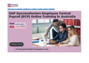 Sap SuccessFactors Employee Central Payroll training