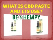 What is CBD paste and its use?