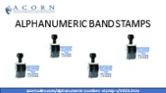 ALPHANUMERIC BAND STAMPS