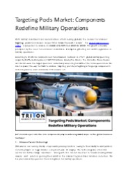 Targeting Pods Market: Components Redefine Military Operations