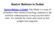 Gastric Balloon in Dubai (1)