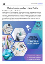 medical device suppliers in Saudi Arabia