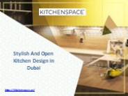Stylish And Open Kitchen Design in Dubai
