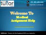 Medical Assignment Help PPT