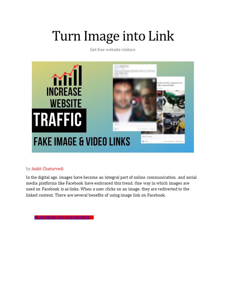 Turn image into link