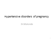 hypertension disorders in pregnancy