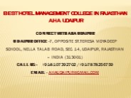 Best Hotel Management College in Rajasthan AHA Udaipur (1)