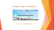 Amadeus Flight API integration